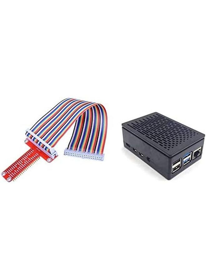 Raspberry Pi 3 2 Model B Kit لوحة توسيع GPIO مع كابل SC05 وعلبة غلاف - Image 1